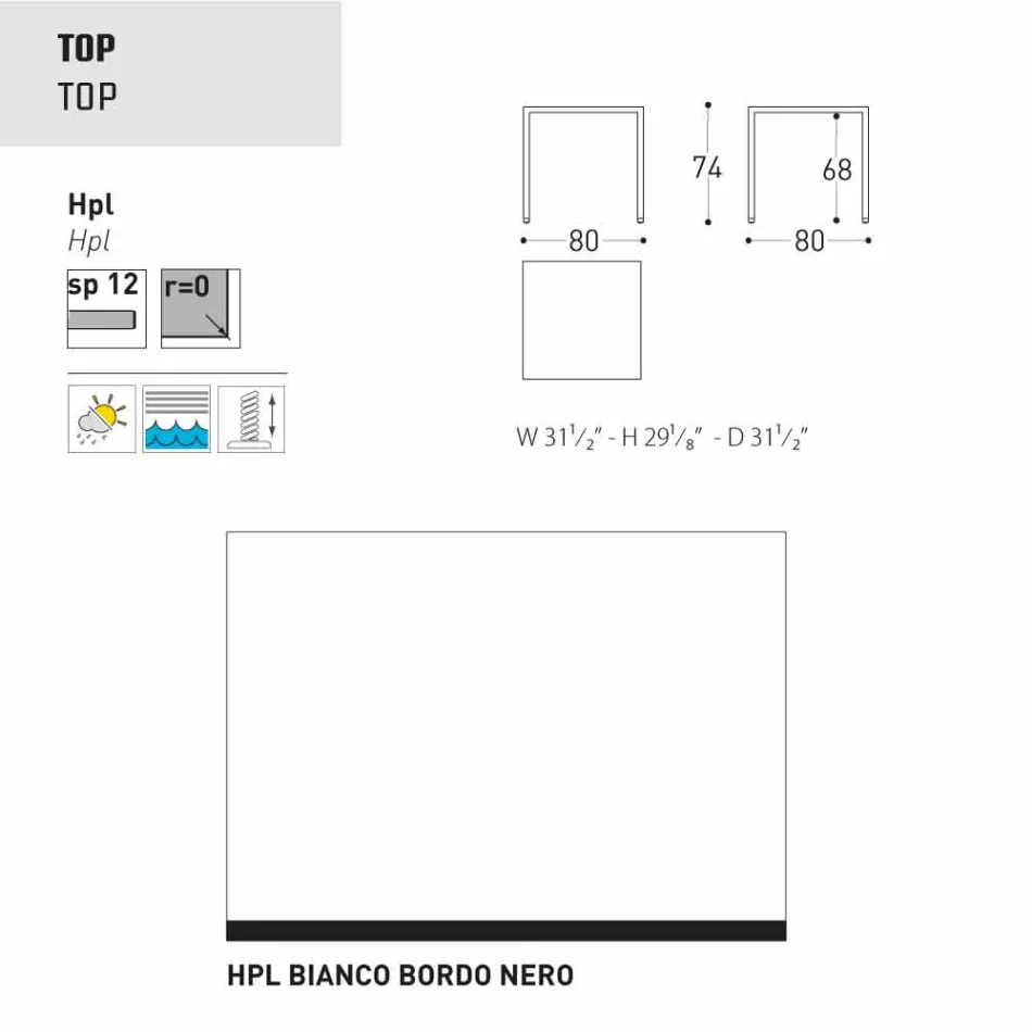 Varaschin Victor pentru masa de luat masa în interior și grădină, design modern Viadurini