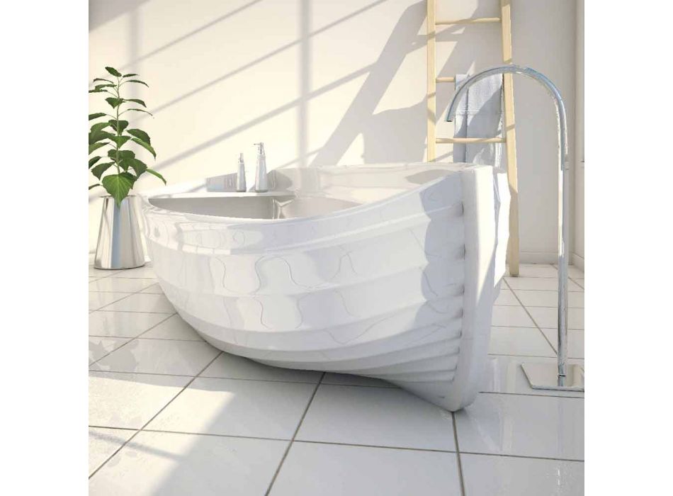 Design cada de baie sub forma unei barci Ocean făcute în Italia Viadurini