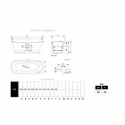 Baie de colorat din fontă de sine statatoare design modern Betty Viadurini