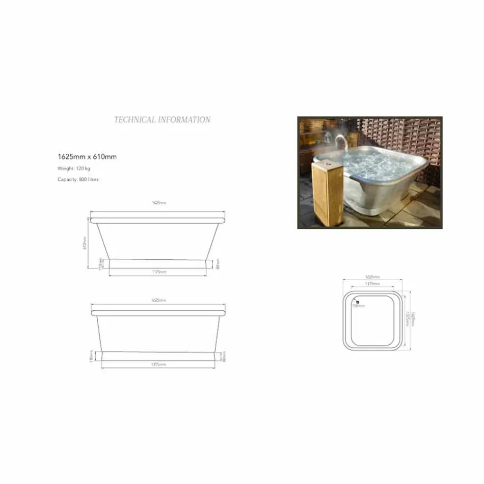 Cada de sine statatoare din cupru acoperit cu fier alb Annie Viadurini