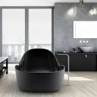 Cada de baie lacuit, design modern, Wave Viadurini