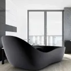Cada de baie lacuit, design modern, Wave Viadurini