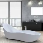 Cada de baie lacuit, design modern, Wave Viadurini