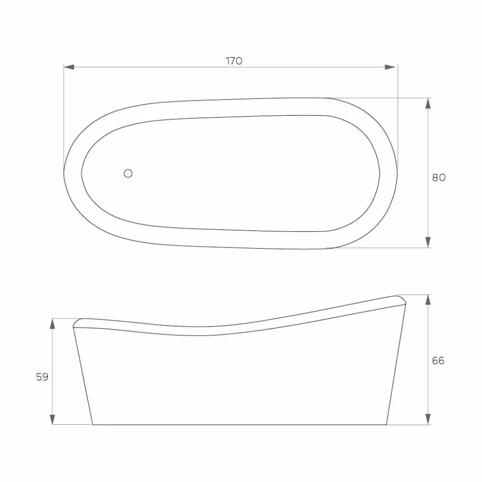 Canapea de design modernă din rășină fabricată în Italia, Furtei Viadurini