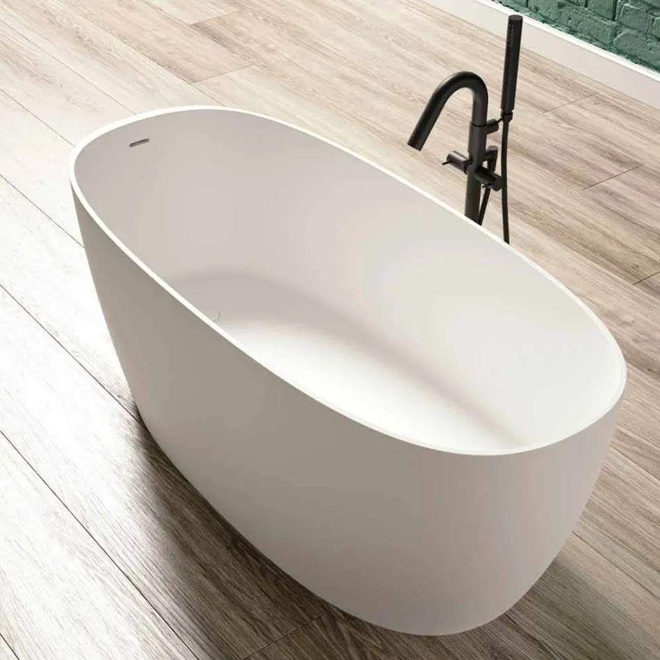 Tub liber, Design solid de suprafață lucioasă / mată - văl Viadurini