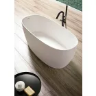 Tub liber, Design solid de suprafață lucioasă / mată - văl Viadurini