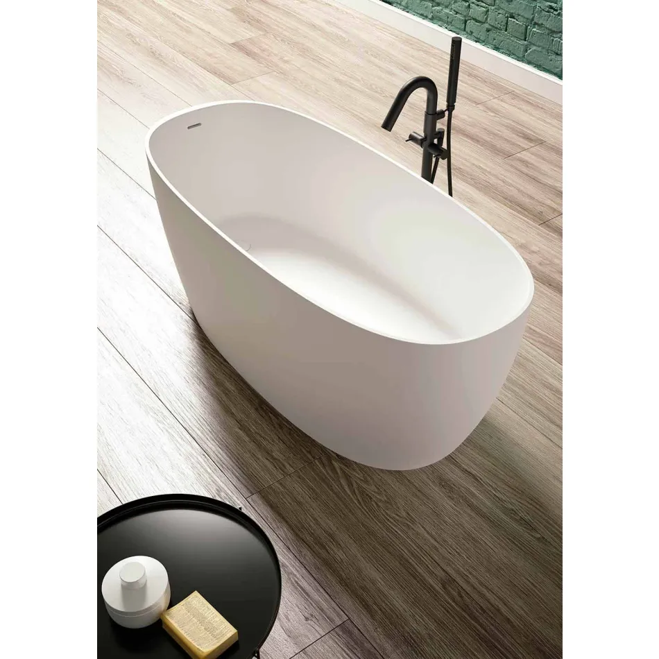 Tub liber, Design solid de suprafață lucioasă / mată - văl Viadurini