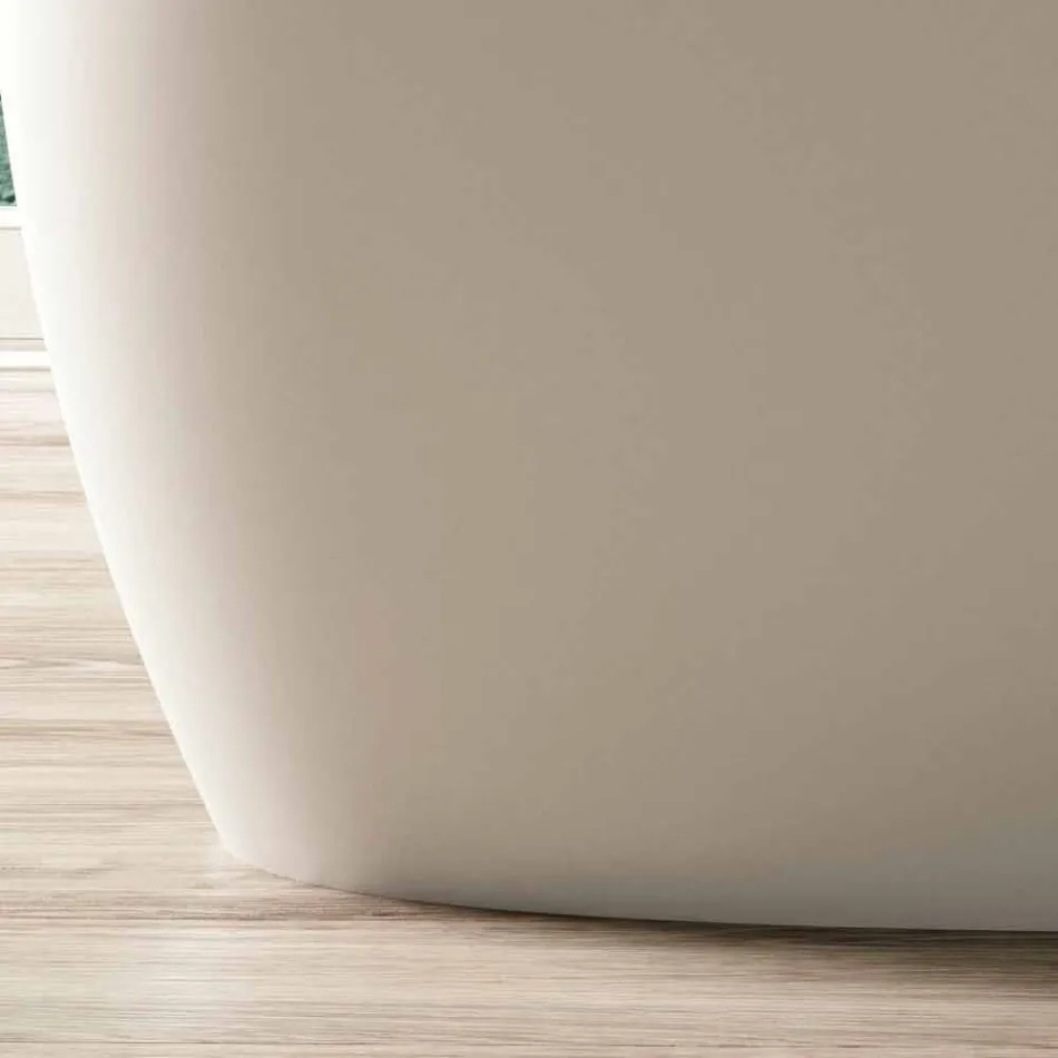 Tub liber, Design solid de suprafață lucioasă / mată - văl Viadurini