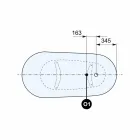 Tub liber, design victorian în suprafață solidă - ploaie Viadurini