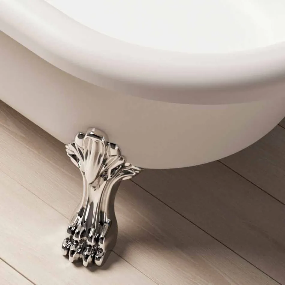 Design Free Standing Bath, Picioare în Chrome Finish - Gratuit Viadurini