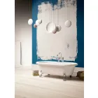 Design Free Standing Bath, Picioare în Chrome Finish - Gratuit Viadurini