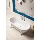 Design Free Standing Bath, Picioare în Chrome Finish - Gratuit Viadurini