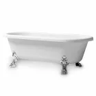 Design Free Standing Bath, Picioare în Chrome Finish - Gratuit Viadurini