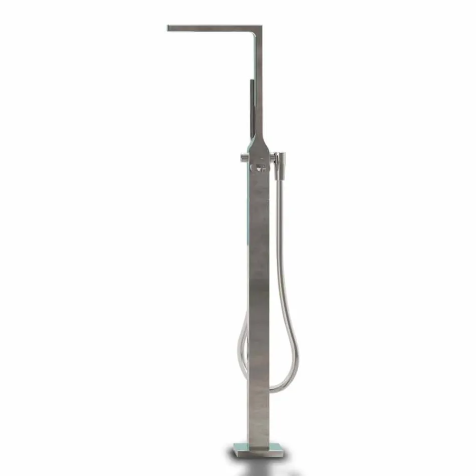 Proiectare modernă în aer liber Baie lucioasă alb sau mat - față Viadurini