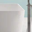 Proiectare modernă în aer liber Baie lucioasă alb sau mat - față Viadurini