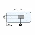 Proiectare modernă în aer liber Baie lucioasă alb sau mat - față Viadurini