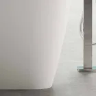 Proiectare modernă în aer liber Baie lucioasă alb sau mat - față Viadurini