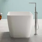 Proiectare modernă în aer liber Baie lucioasă alb sau mat - față Viadurini