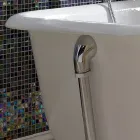 Cadă de design independentă vintage din fontă albă, realizată în Italia - Marwa Viadurini