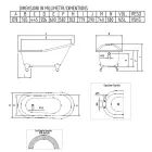 Cadă vintage independentă din fontă albă fabricată în Italia - Paulina Viadurini