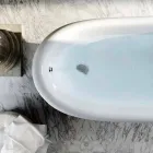 Cadă de rășină albastră în formă de cristal în design clasic, Fregona Viadurini