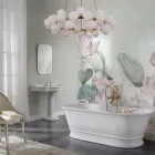 Cada cu suprafață solidă cu preaplin integrat Made in Italy - Aurelio Viadurini