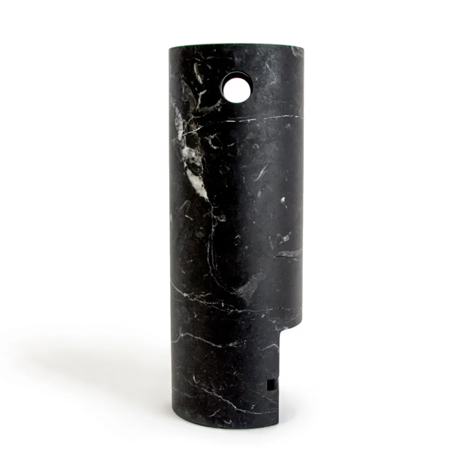 Vază în formă de față din marmură satinată Made in Italy - Asahi Viadurini