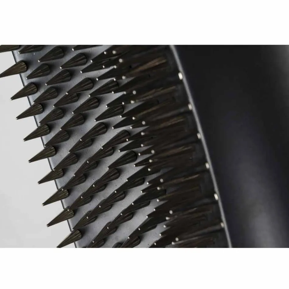 Vază interioară înaltă din ceramică și oțel negru mat Fabricat în Italia - Jesolo Viadurini