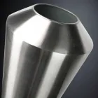 Vază decorativă înaltă din oțel satinat Fabricat în Italia Fin - Vesper Viadurini