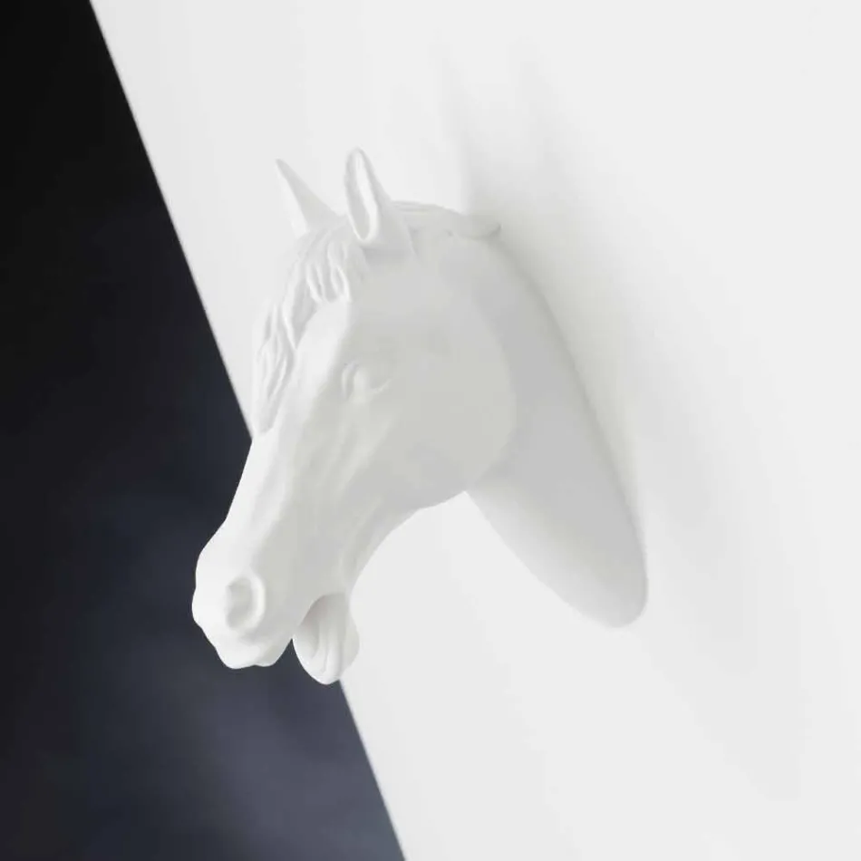 Vază interioară înaltă din ceramică albă realizată manual în Italia - Jacky Viadurini