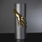 Vază ceramică interioară înaltă, fabricată manual în Italia - Monte Viadurini