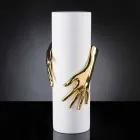 Vază ceramică interioară înaltă, fabricată manual în Italia - Monte Viadurini