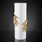 Vază ceramică interioară înaltă, fabricată manual în Italia - Monte Viadurini