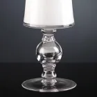 Vaza artizanală din sticlă suflată albă sau aur de 24k Made in Italy - Canberra Viadurini