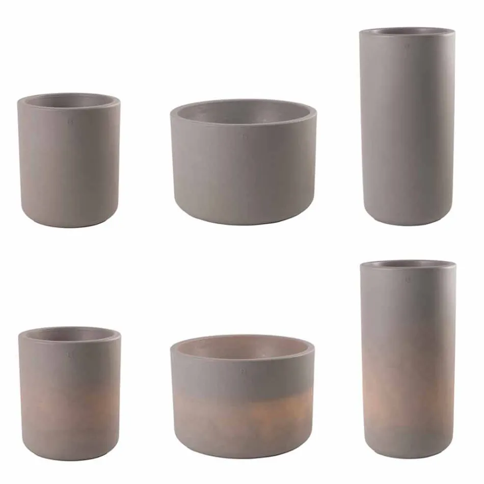 Vaza cu iluminat de grădină sau design modern colorat în cameră de zi - Cilindrostar Viadurini