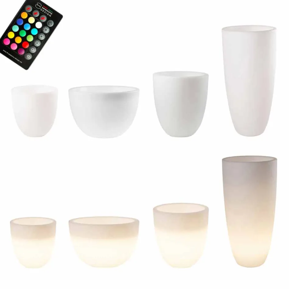 Vaza cu iluminare cu LED sau solar Design modern de diferite dimensiuni - Svasostar Viadurini