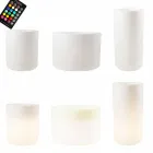 Vaza cu iluminare solară sau design cu led pentru interior sau exterior - Cilindrostar Viadurini