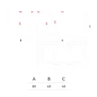 Vasă de exterior din polietilenă colorată dreptunghiulară, fabricată în Italia - gri Viadurini