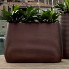 Vaza pentru interior sau exterior, jardiniere din plastic 3 dimensiuni - Pandora by Myyour Viadurini