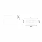 Vaza pentru interior sau exterior, jardiniere din plastic 3 dimensiuni - Pandora by Myyour Viadurini