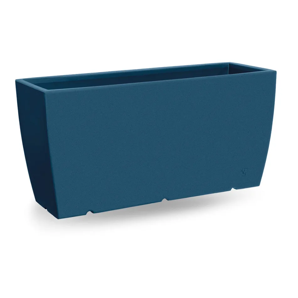 Vaza de exterior dreptunghiulara din polietilena Made in Italy - Albarone Viadurini