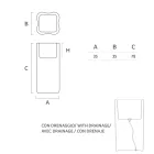 Ghiveci de grădină strălucitor din polietilenă albă, fabricat în Italia - Crizia Viadurini