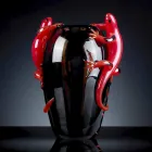 Vaza de vitralii de interior cu Geckos realizată manual în Italia - Geco Viadurini