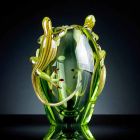 Vaza de vitralii de interior cu Geckos realizată manual în Italia - Geco Viadurini