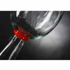 Vaza de interior din sticlă de Murano cu detaliu roșu Made in Italy - Copernicus Viadurini