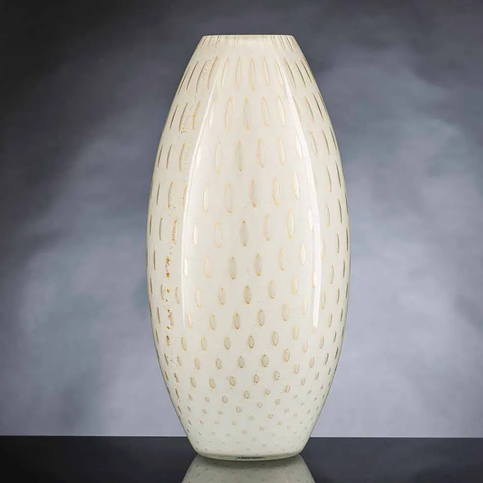 Vaza de interior din sticlă suflată de Murano colorată fabricată în Italia - Asper Viadurini