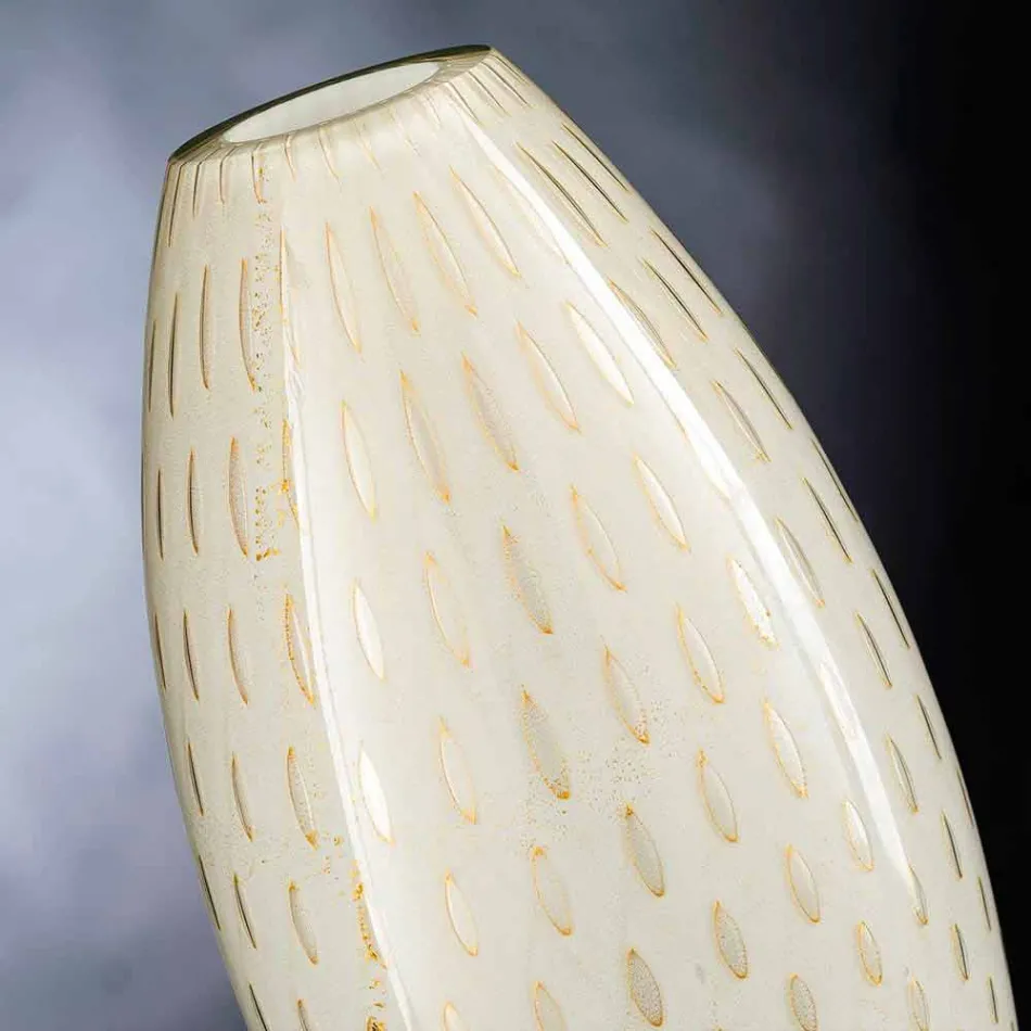 Vaza de interior din sticlă suflată de Murano colorată fabricată în Italia - Asper Viadurini