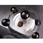 Vază de interior rotundă din sticlă de Murano suflată Fabricată în Italia - Astore Viadurini