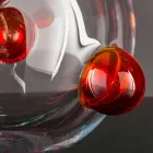 Vază de interior rotundă din sticlă de Murano suflată Fabricată în Italia - Astore Viadurini