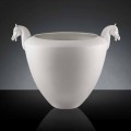 Vază decorativă artizanală din ceramică albă sau aur 24k Made in Italy - Jakcy